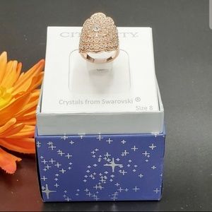 CITY BY CITY ROSE GOLD CRYSTAL FROM SWAROVSKI RING